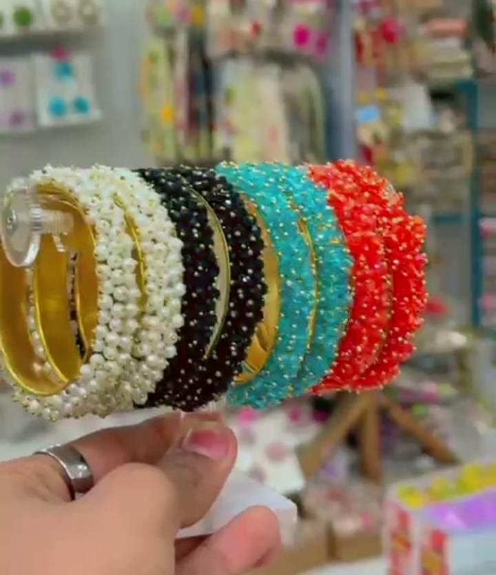Kangan Design Bangles β Handmade Beaded Style Pakistan